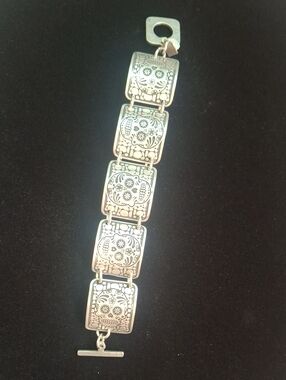 Day of the Dead Sugar Skull Link Bracelet